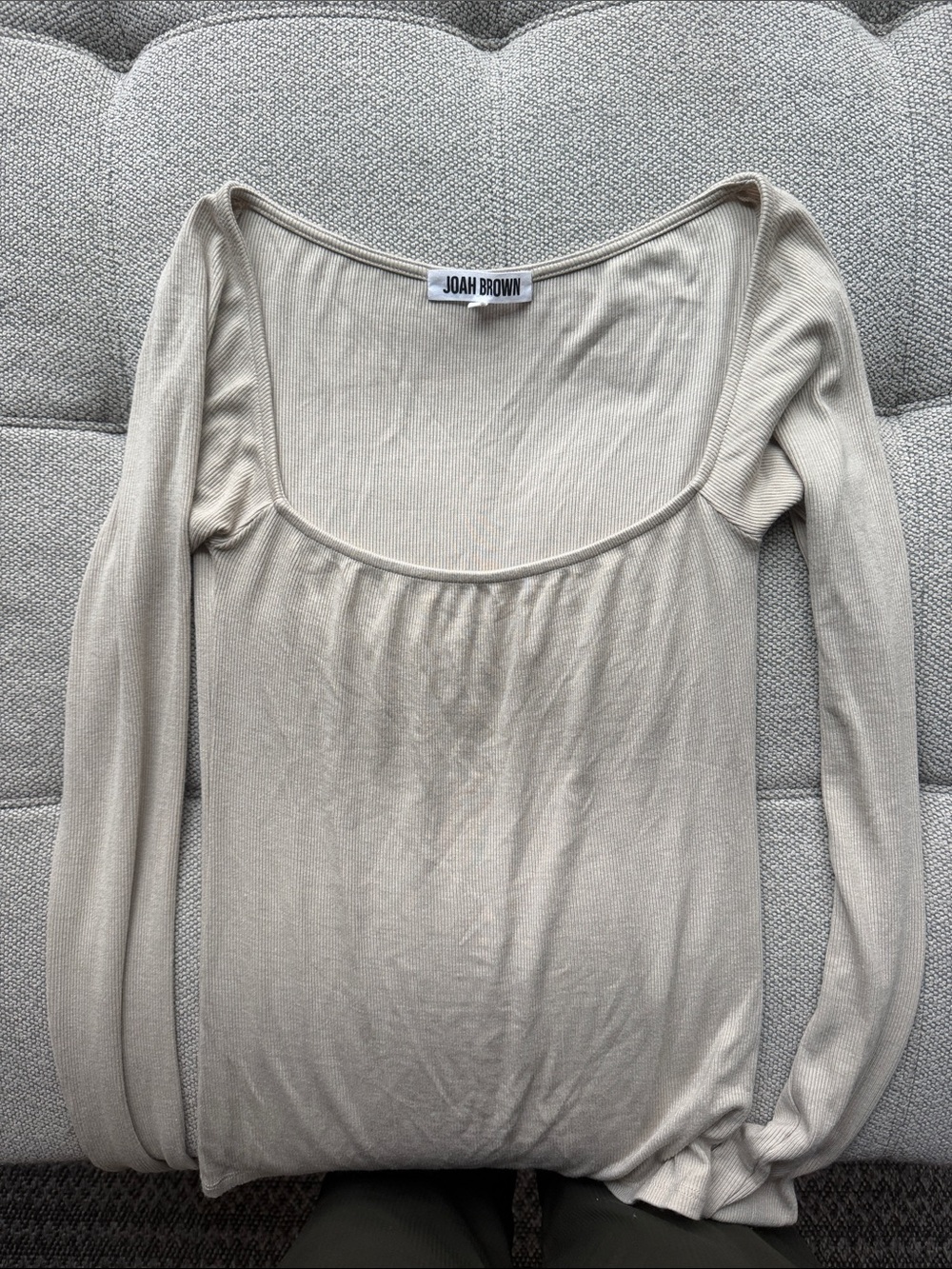 Joah Brown square neck top